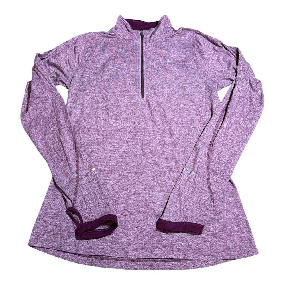 Nike Women's Dri-Fit Element Half Zip Running Top Shirt Pink Size S